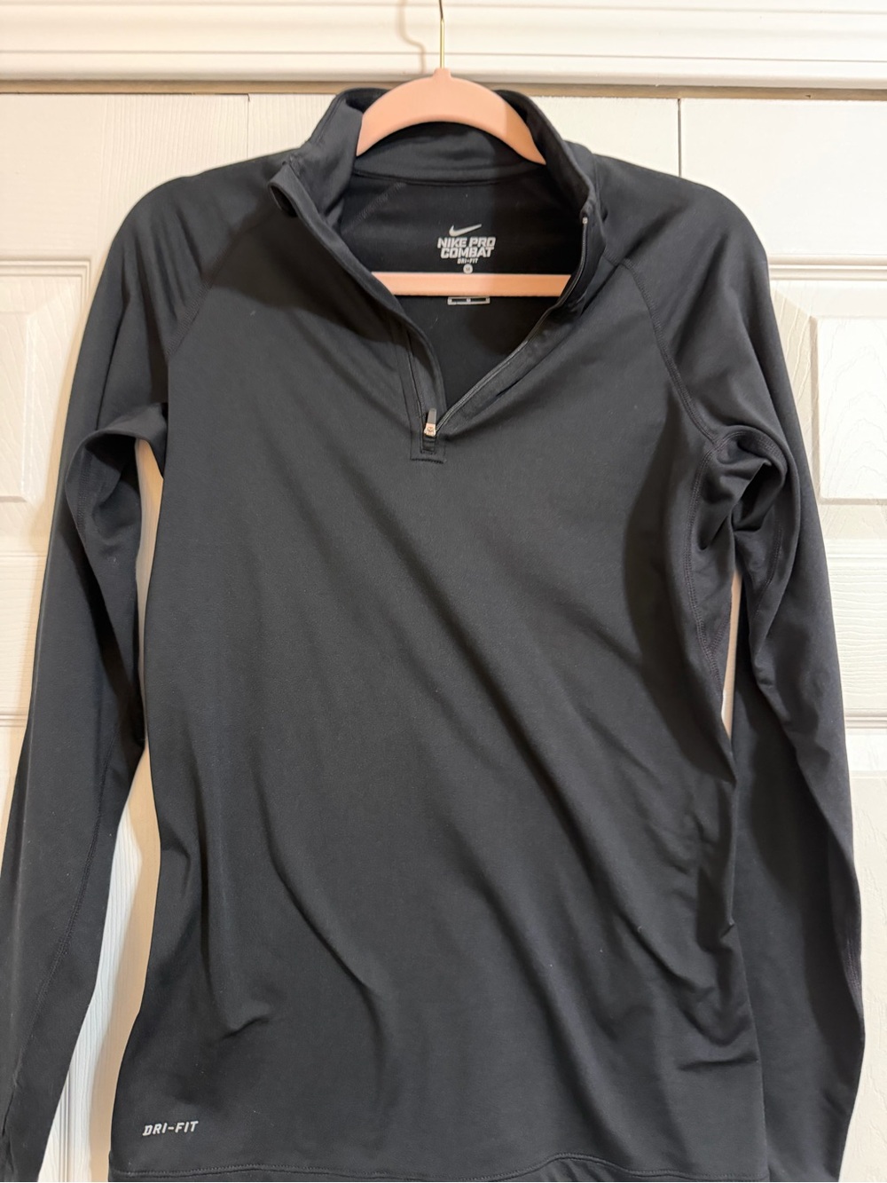 Nike Black Long Sleeve Dri-FIT Quarter Zip Pullover